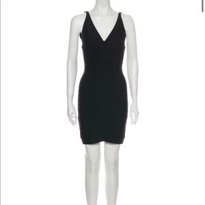 Herve Leger v-neck dress